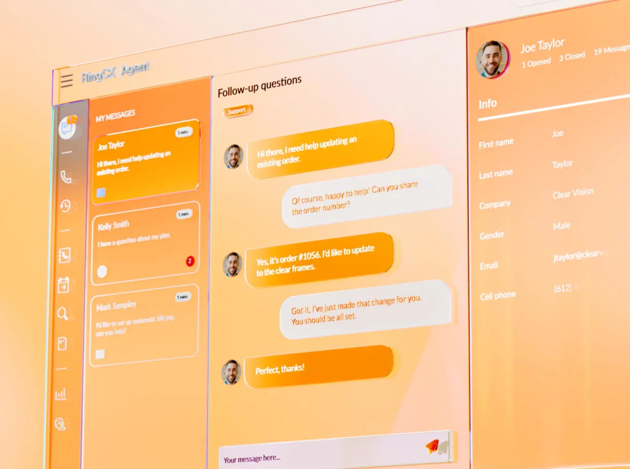 An image showing RingCentral's CRM integrations