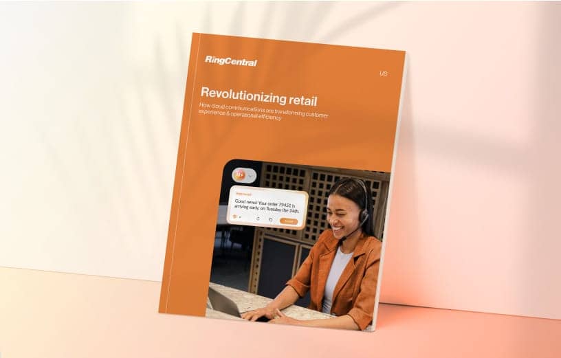  Ebook cover: Revolutionizing retail with cloud communications