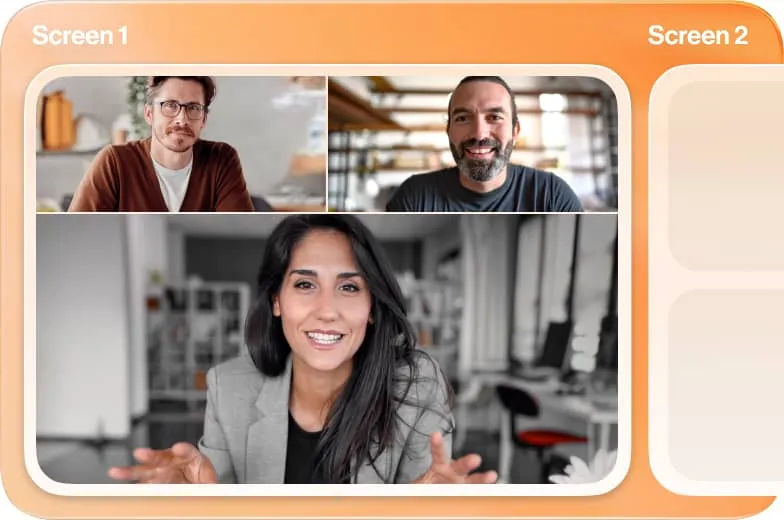 Dual screen support feature on RingCentral Rooms