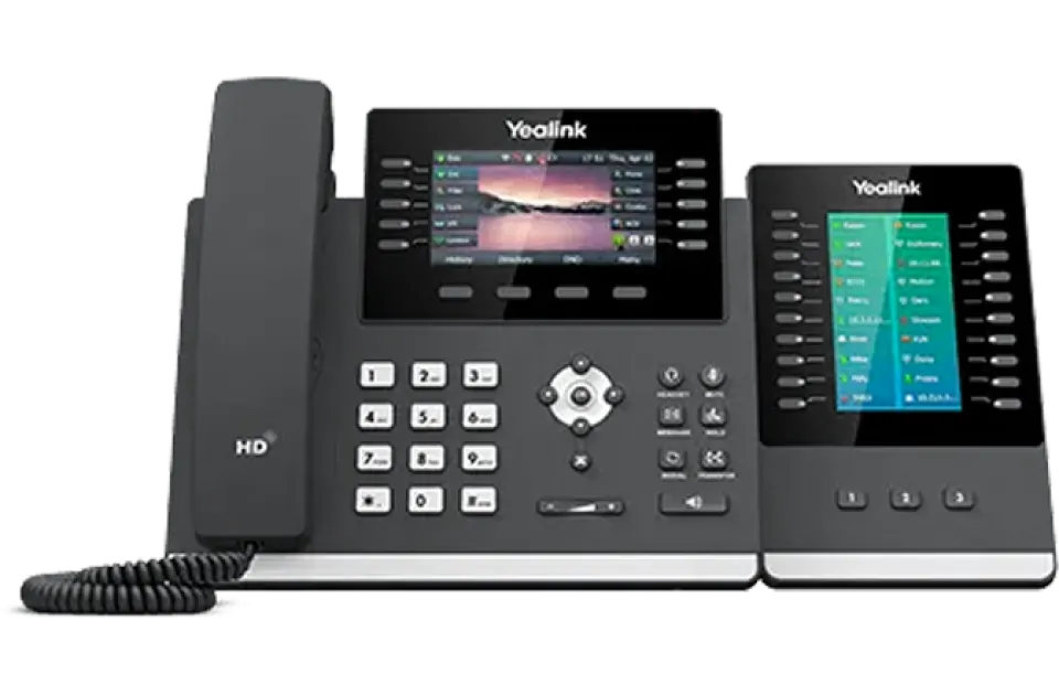 Yealink T46U Ultra-elegant Gigabit IP Phone with 1 Expansion Module EXP43