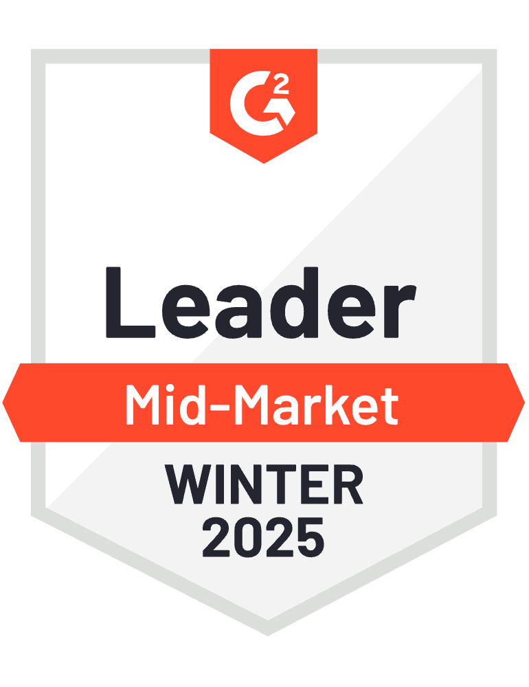 G2 Winter 2025 Mid-Market Leader Badge