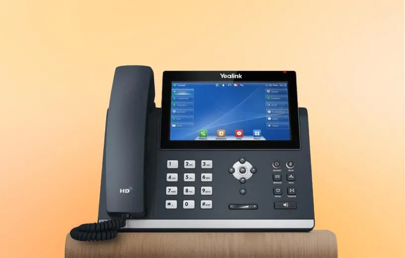 A RingCentral VoIP-enabled IP desk phone
